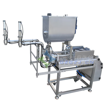 臥式雙頭辣椒醬灌裝機(jī)/半自動雙頭醬料灌裝機(jī)