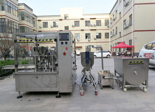 星火全自動果醬包裝機展示