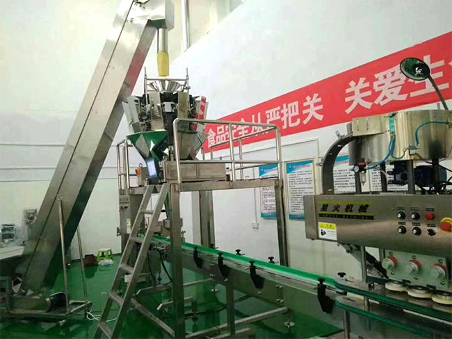 星火顆粒食品灌裝機械設備案例實拍